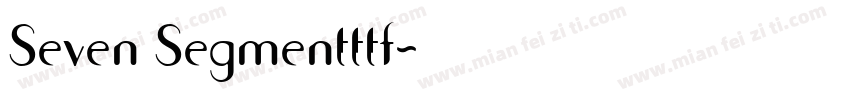 Seven Segmentttf字体转换